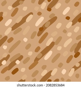 Vector beige abstract spotted seamless pattern.