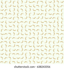 Vector beige background with golden elements for your creativity. Seamless luxury gold patern with triangular scales.