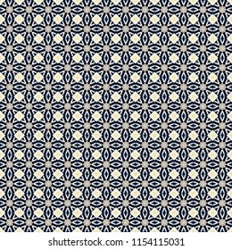 Vector beige, black and white seamless background pattern with rhombuses.