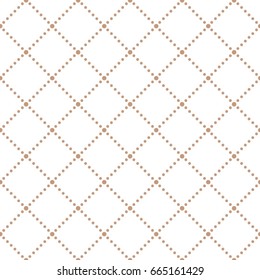 Vector beige dot pattern. Geometric background