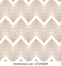 Vector beige dot pattern. Geometric background