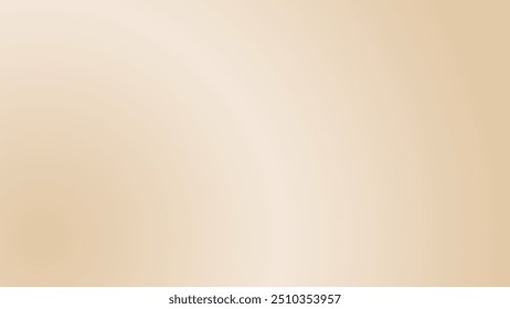 Fondo de gradiente beige Vector. Textura de oro marrón claro simple y suave. fondo minimalista grunge liso sólido suave