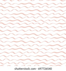 Vector beige wavy pattern. Geometric background