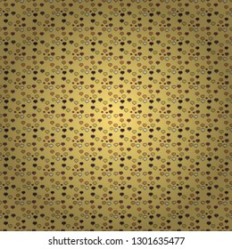 Vector. Beige, yellow. Happy Valentine':s Day. Perfect design element for wallpaper, textile, wedding invitation. Festive love background. Seamless pattern Beautiful handdrawn seamless with hearts.