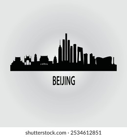 Vector Beijing skyline, Viajes Beijing Lugares famosos famosos. Concepto de negocios y turismo para presentación, Anuncio, Sitio web