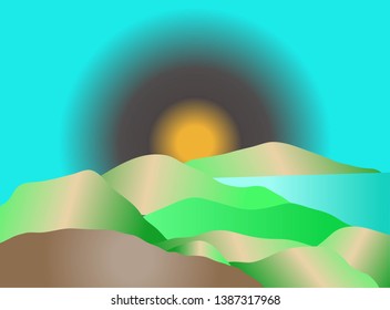 vector bekground which shows a very beautiful view with a simple design