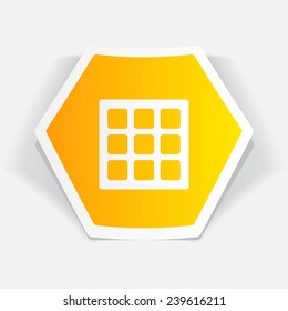 Vector belgian waffles icon. Food icon. Eps10