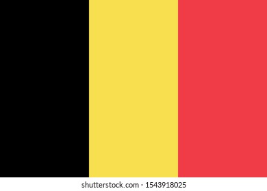 Vector Belgium flag, national flag of Belgium