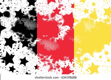 Vector Belgium grunge flag. Using for decoration works.