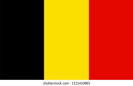 Vector of Belgium national flag. 
