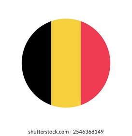 
Ícone do vetor da Bandeira Nacional da Bélgica. Bandeira da Bélgica.