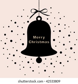 campana vectorial de la tarjeta de Navidad