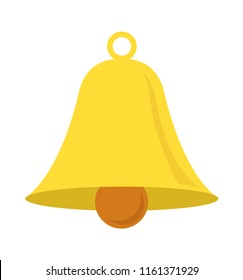 Símbolo aislado de icono de campana de vector