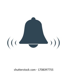 Vector Bell Icon. Notification bell. Stock Vector illustration isolated on white background.