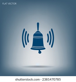 Vector Bell Icon Symbol illustration flat icon.