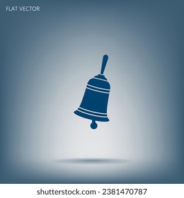 Icono de la campana vectorial Icono Icono Icono de la ilustración Icono plano.