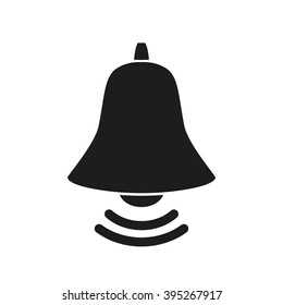 Vector Bell Icon Symbol. Simple black icon. eps10
