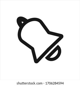 vector bell icon, with a white background