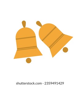 Vector bell isolated on background. vector illustration
