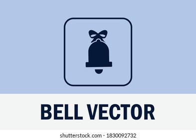 Vector of bell isolated on light background. For designer.