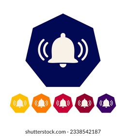 Vector bell notification background illustration