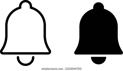 Vector Bell shaped Icon Set