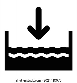 Below Sea Level Icon Images Stock Photos Vectors Shutterstock