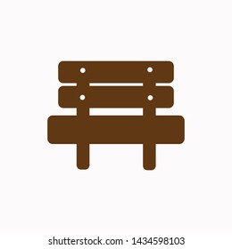 vector bench icon. Eps. 10.