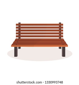 Vector Bench isolated. Park wooden bench illustration  Vector illustration EPS10