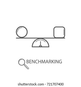 vector benchmarking icon
