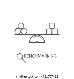 vector benchmarking icon