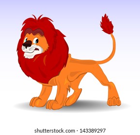 Vector benevolent lion