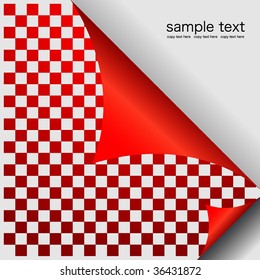 Vector of bent page-Illustration