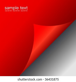 Vector of bent page-Illustration