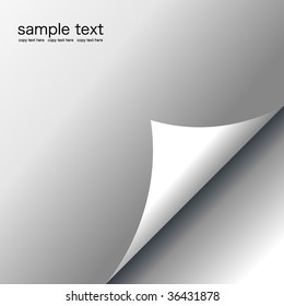 Vector of bent page-Illustration