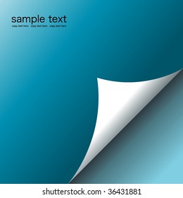 Vector of bent page-Illustration