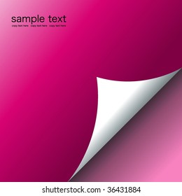 Vector of bent page-Illustration