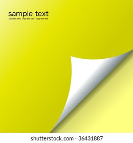 Vector of bent page-Illustration