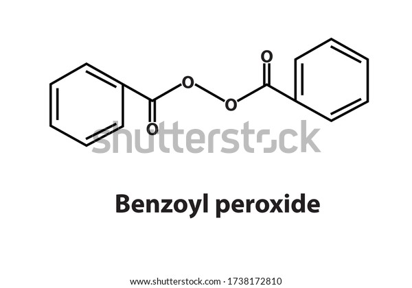 Vector Benzoyl Peroxide Chemical Structure Stock Vector Royalty Free