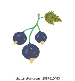 Vectorberry-Stachelbeere, handgezeichnet, naiv