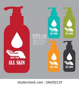 Vector : Best For All Skin Icon, Label or Cosmetic Container