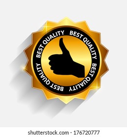 Vector best choice  label with red ribbon.