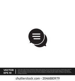 Vector - The Best Design Bubble Speech Icon Glyph Style For All Needs