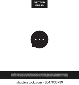 Vector - The Best Design Bubble Speech Icon Glyph Style For All Needs