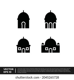 Vector - The Best Design Building Icon Mosque Glyph For All Needs