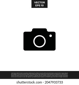 Vector - The Best Design Camera Icon Glyph Style For All Needs