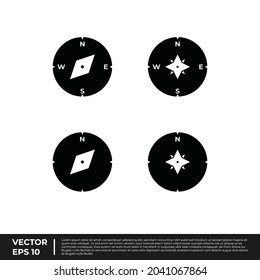 Vector - The Best Design Glyph Icon Compass For All needs