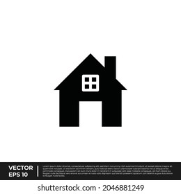 Vektorgrafik - Das beste Design-Home-Symbol mit glyph-Stil für alle Anforderungen