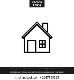 Vector - The Best Design Home Icon Outline Style For All Needs