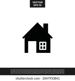 Vector - The Best Design Home Icon Glyph Style For All Needs